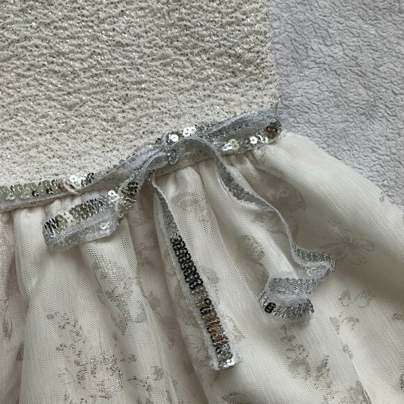 Children’s Place 5/6 White Tulle Floral Party Dress GUC Girl Special Occasion - Picture 7 of 16